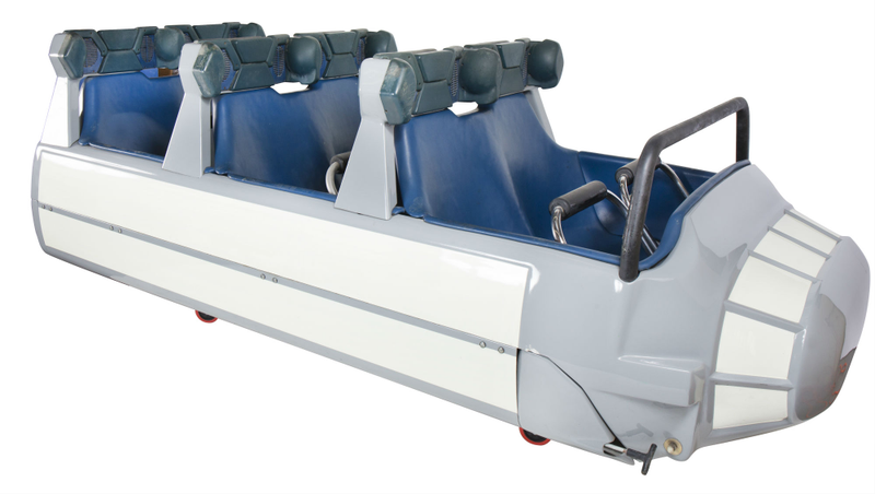 Lot 744, an original Space Mountain attraction vehicle.